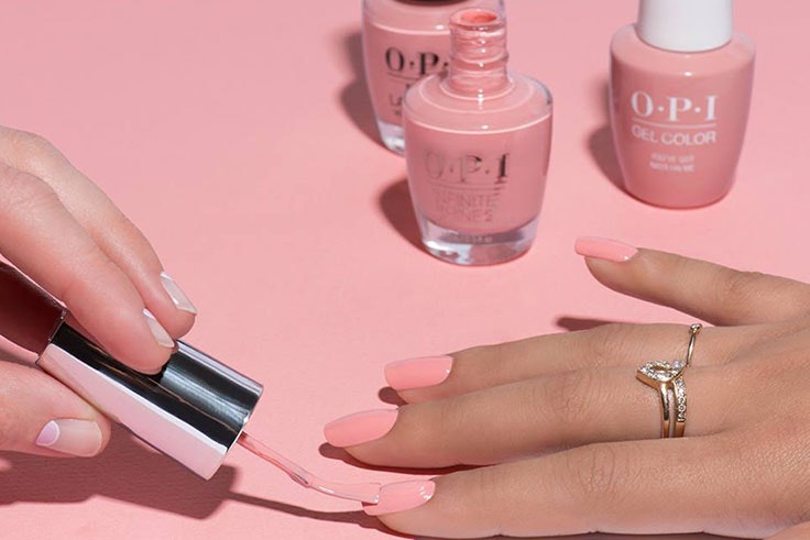 uñas rosas 