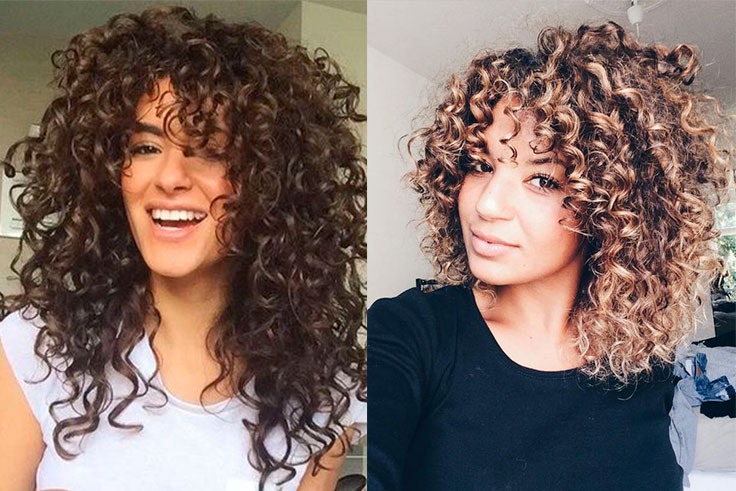 flequillo para pelo rizado