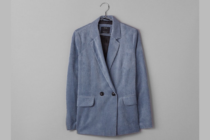 chaqueta-blazer-azul-pana-bershka