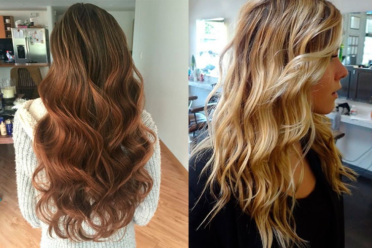 ondas al agua para pelo largo