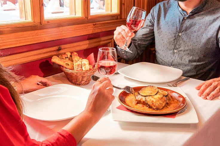 cena romantica en la tagliatella 