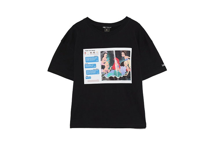 Camiseta princesas Disney Whatsapp Zara