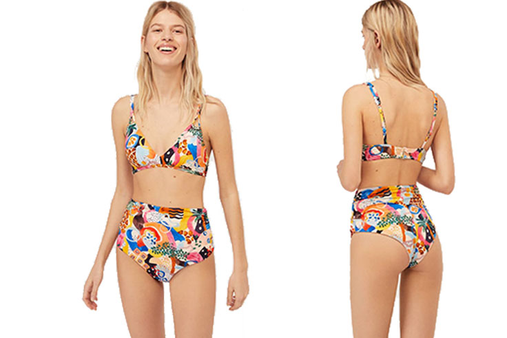 bikini con estampado africano oysho