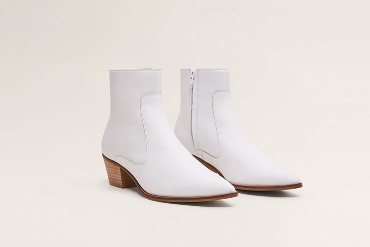 Botines blancos de Mango