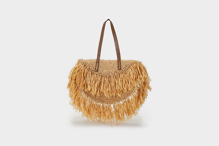 bolso de rafia parfois