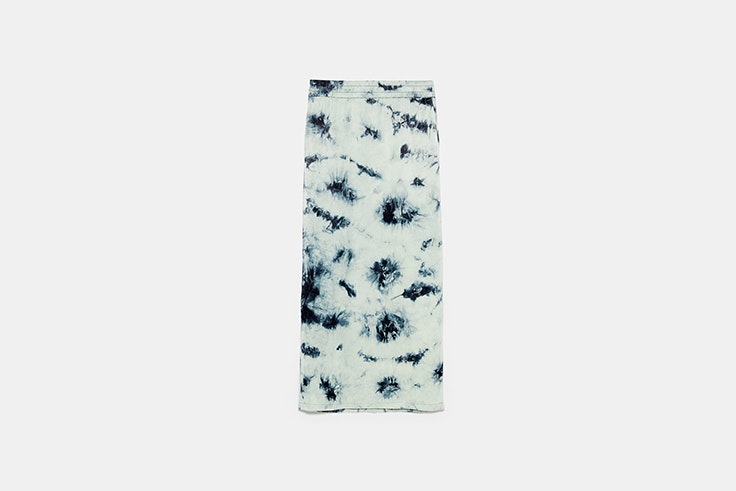 falda tie-dye zara