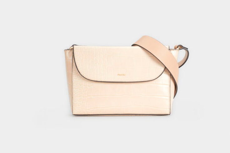 bolso color beige parfois