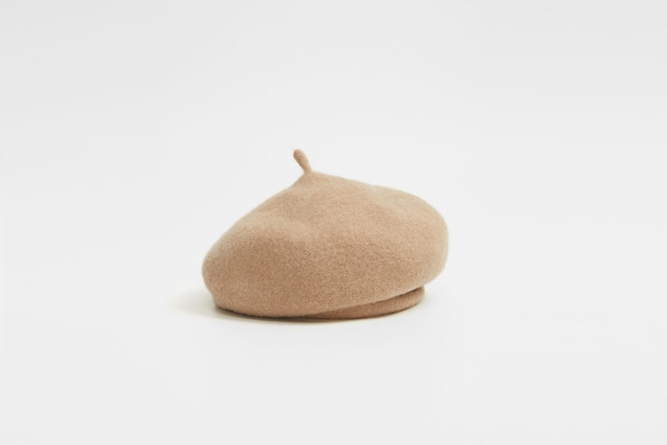 boina lana beige mango accesorios de otoño