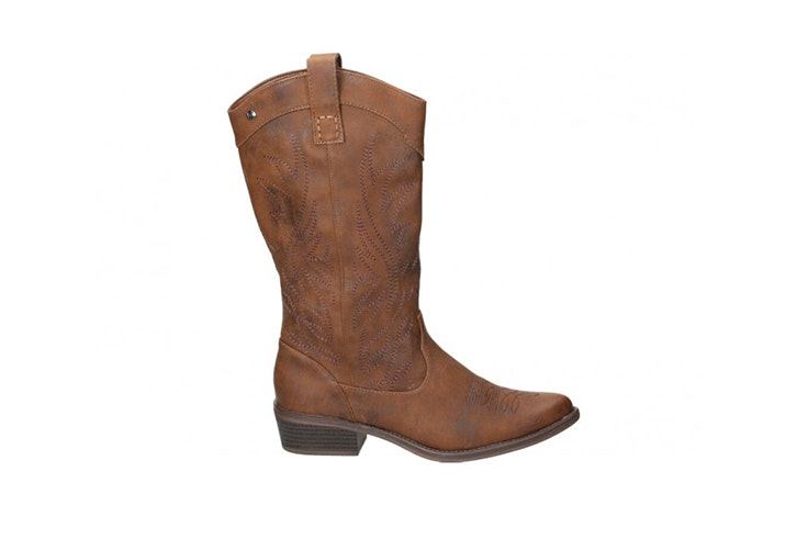botas altas marrones cowboy zapateria loogo