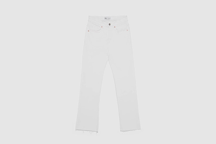 vaqueros blancos zara