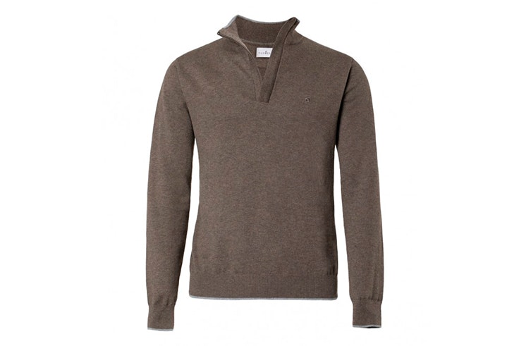 jersey cuello semicisne gris rata puro ego