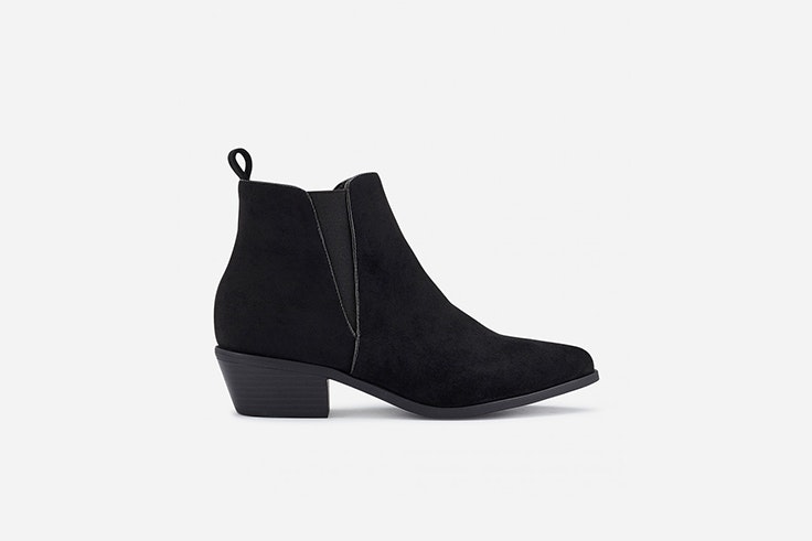 botin de ante con tacón bajo de Marypaz Clara Aparicio