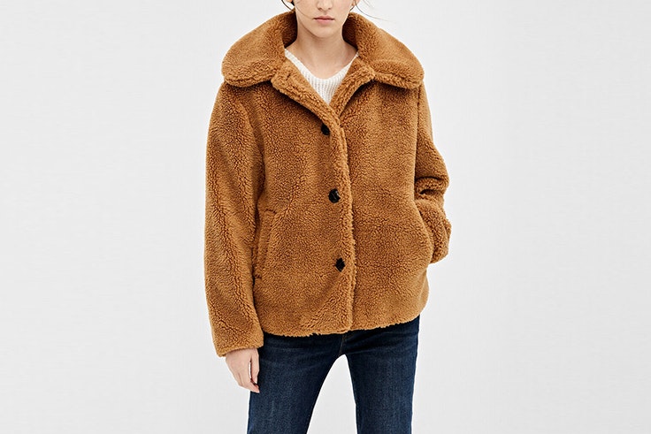 chaqueta corta teddy springfield prendas de borreguito