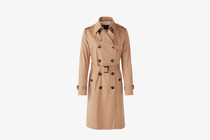 gabardina clásica de algodón de Massimo Dutti Clara Aparicio