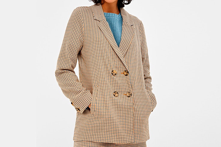 Chaqueta de cuadros tipo blazer de Springfield