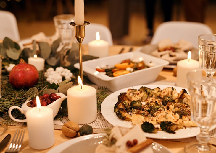 Ideas sencillas para decorar la mesa en Nochebuena