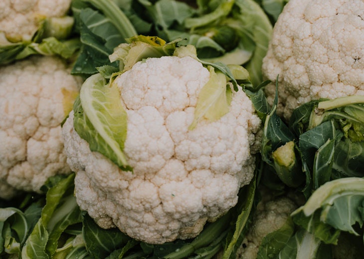 pizza de coliflor