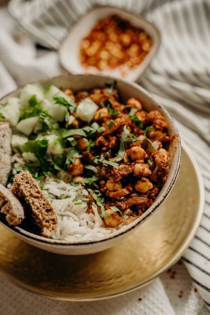 curry de garbanzos