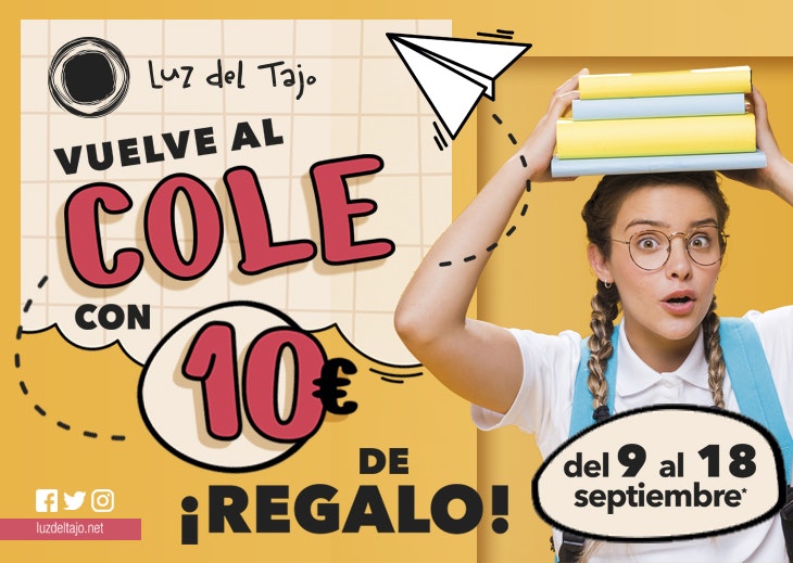 Vuelta al cole con Luz del Tajo. ¡Regalamos 6.000€ en vales!